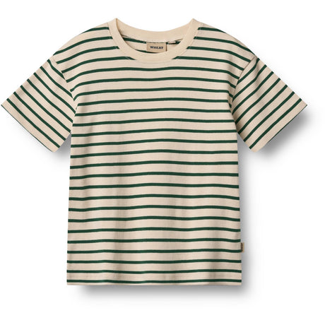 Wheat Green Stripe T-shirt S/S Fabian
