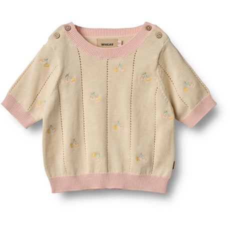 Wheat Sandshell Strik T-shirt S/S Malvina