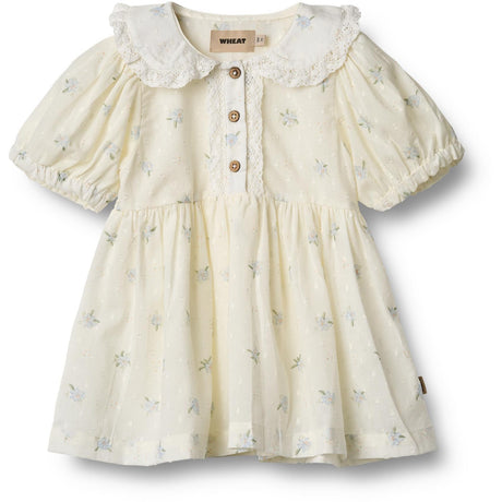 Wheat Blue Flowers Kjole S/S Adele