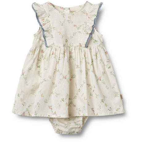 Wheat Ivory Checked Flowers Bodykjole Lace Sofia