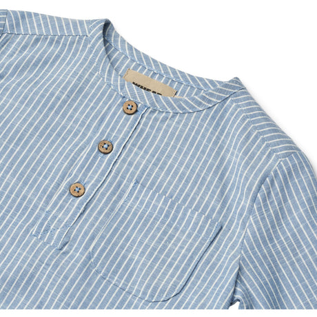 Wheat Blue Stripe Skjorte Bjørk