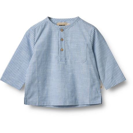 Wheat Blue Stripe Skjorte Bjørk