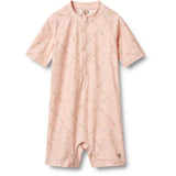 Wheat Powder Checked Flowers Badeheldragt S/S Cas