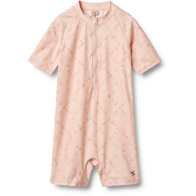 Wheat Powder Checked Flowers Badeheldragt S/S Cas