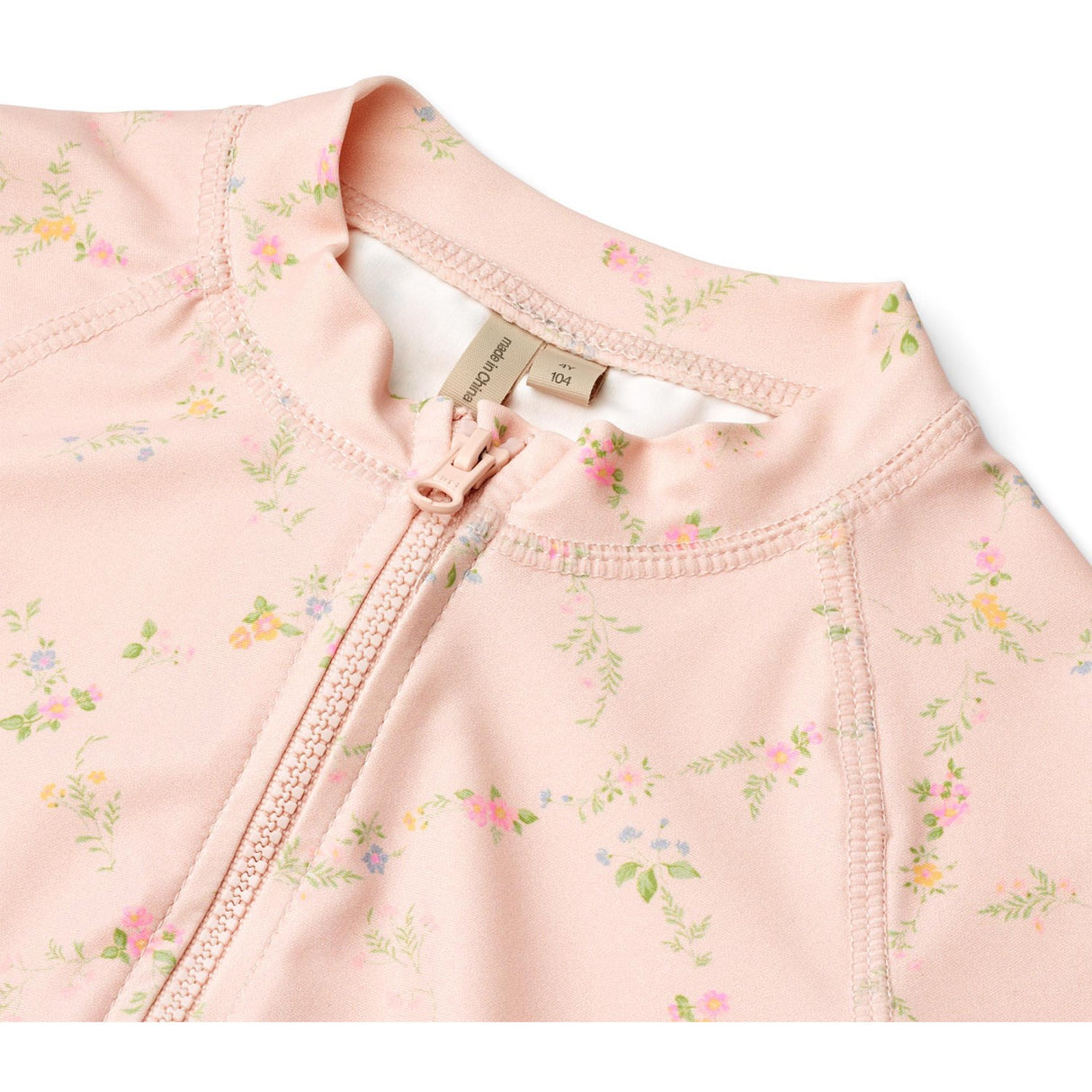 Wheat Powder Checked Flowers Badeheldragt S/S Cas