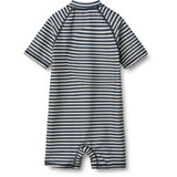 Wheat Blue Stripe Badeheldragt S/S Cas