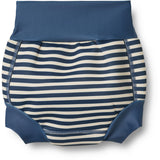 Wheat Blue Stripe Neoprene Blebadebukser Anker