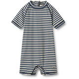 Wheat Blue Stripe Badeheldragt S/S Cas
