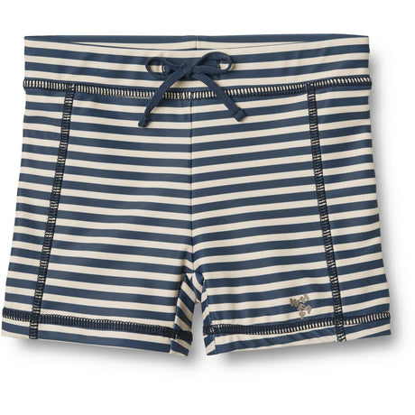 Wheat Blue Stripe Badeshorts Ulrik