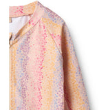 Wheat Multi Rainbow Badebluse L/S Zip Ada