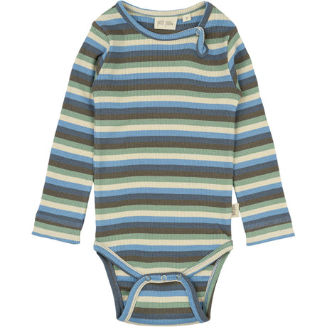 Petit Piao Allure Blue Multi Stripe Body L/S Modal Multi Striped