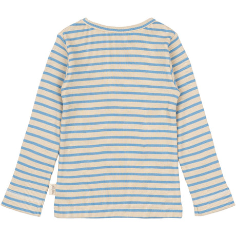 Petit Piao Allure Blue/Dark Off White Bluse Modal Striped