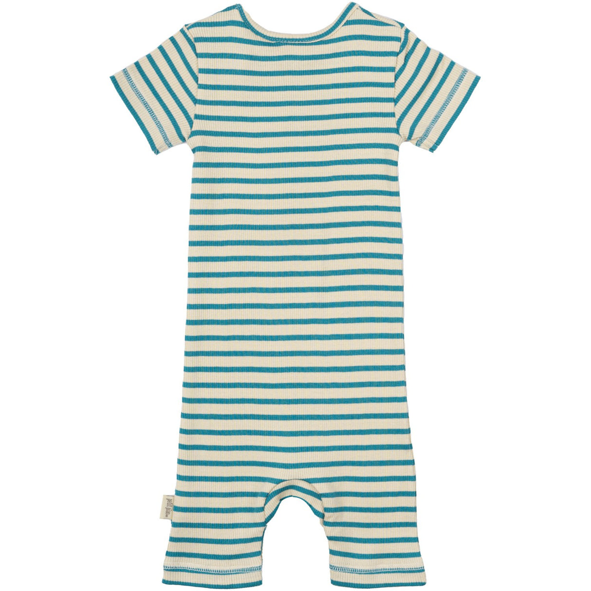 Petit Piao Turquise /Dark Off White Sommerdragt S/S Modal Striped