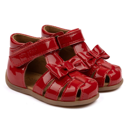 Pom Pom Red Patent Starters™ Sløjfe Velcro Sandal