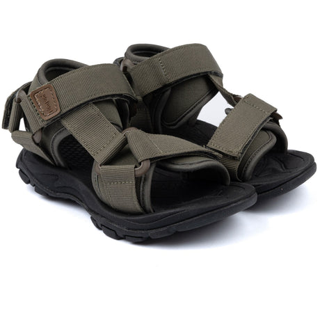 Pom Pom Hunter Green Trecking Sandal Velcro
