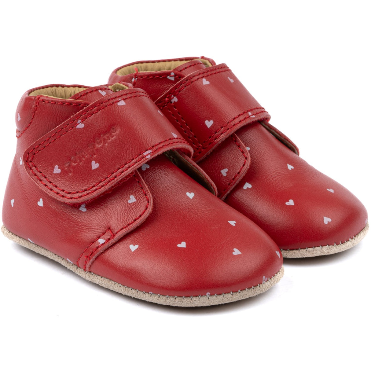 Pom Pom Heart Beginners™ Sko Velcro Print