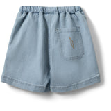 Sofie Schnoor Blue Denim Stripe Stormsk Shorts