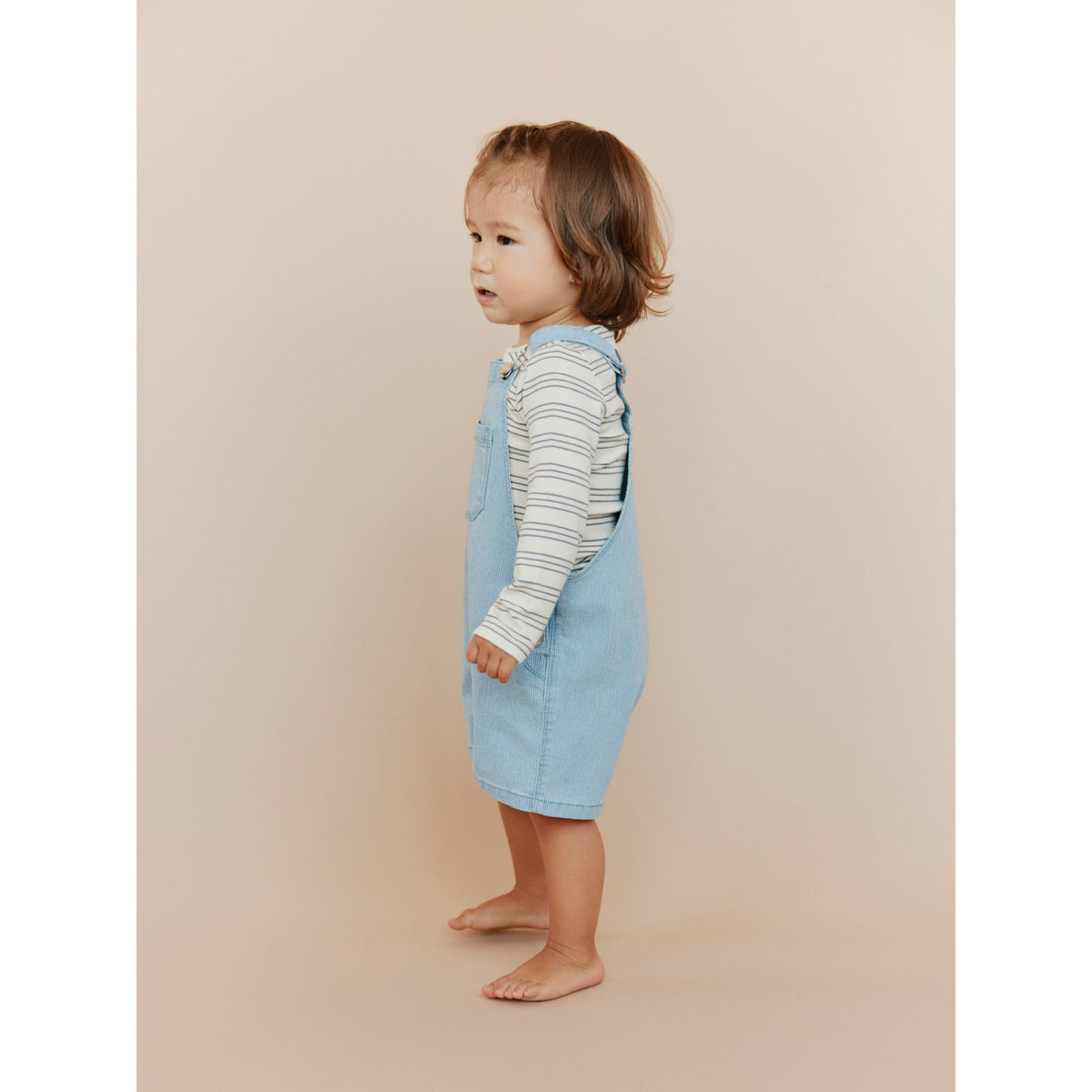 Sofie Schnoor Blue Denim Stripe Dereksb Smækbukser
