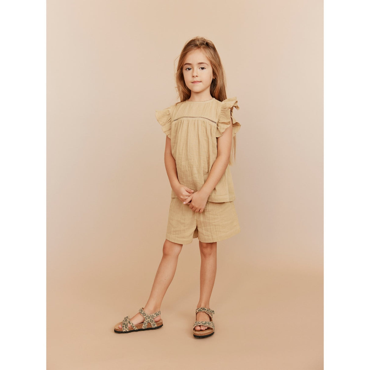 Sofie Schnoor Soft Brown Corettesk Skjorte