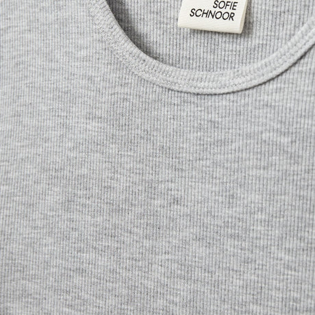 Sofie Schnoor Grey Mel Nataliasy Rib T-shirt
