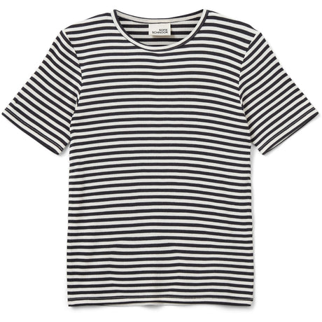 Sofie Schnoor Black Striped Nataliasy Rib T-shirt