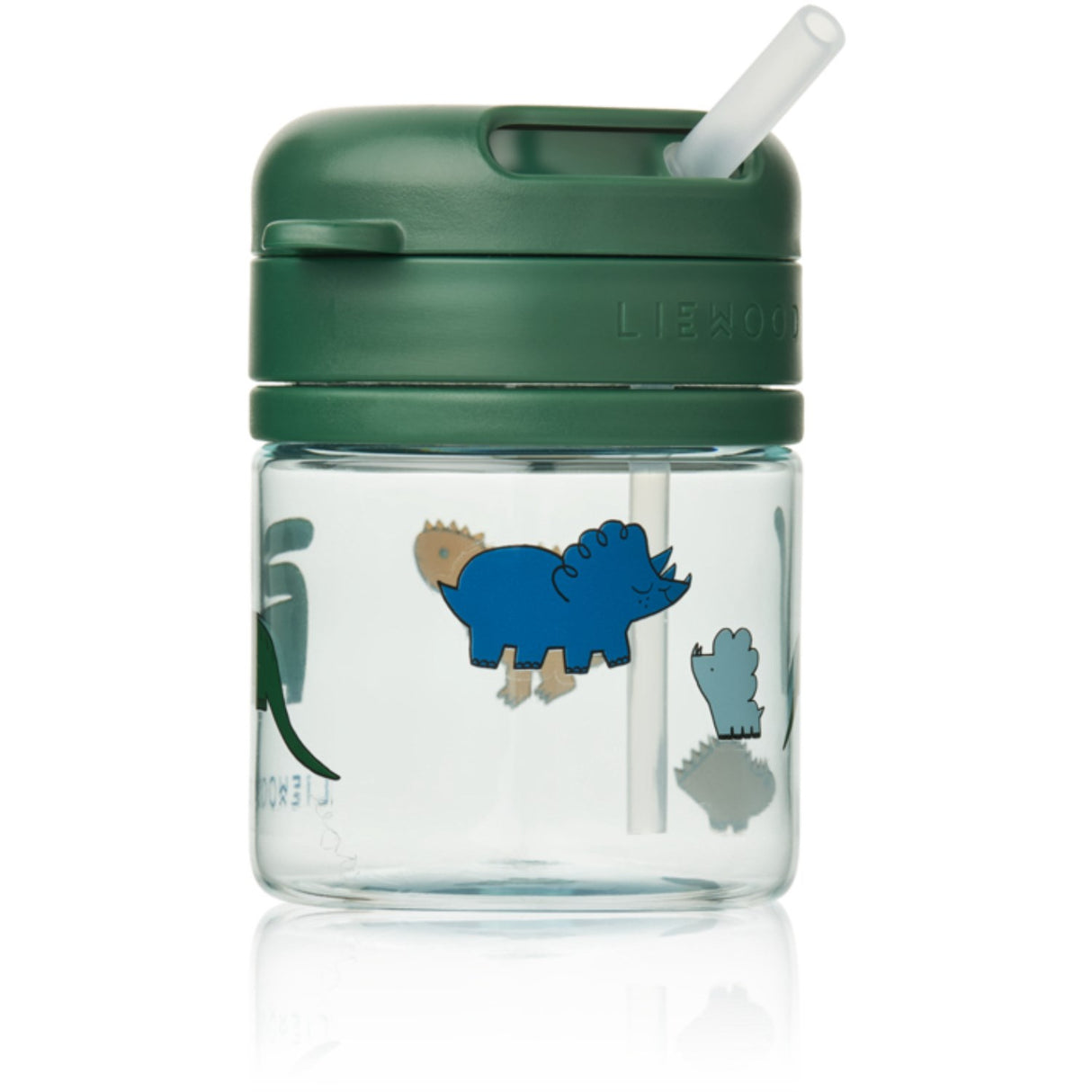 LIEWOOD Dinosaurs / Mist Pavia Tritan Straw Kop 280ml