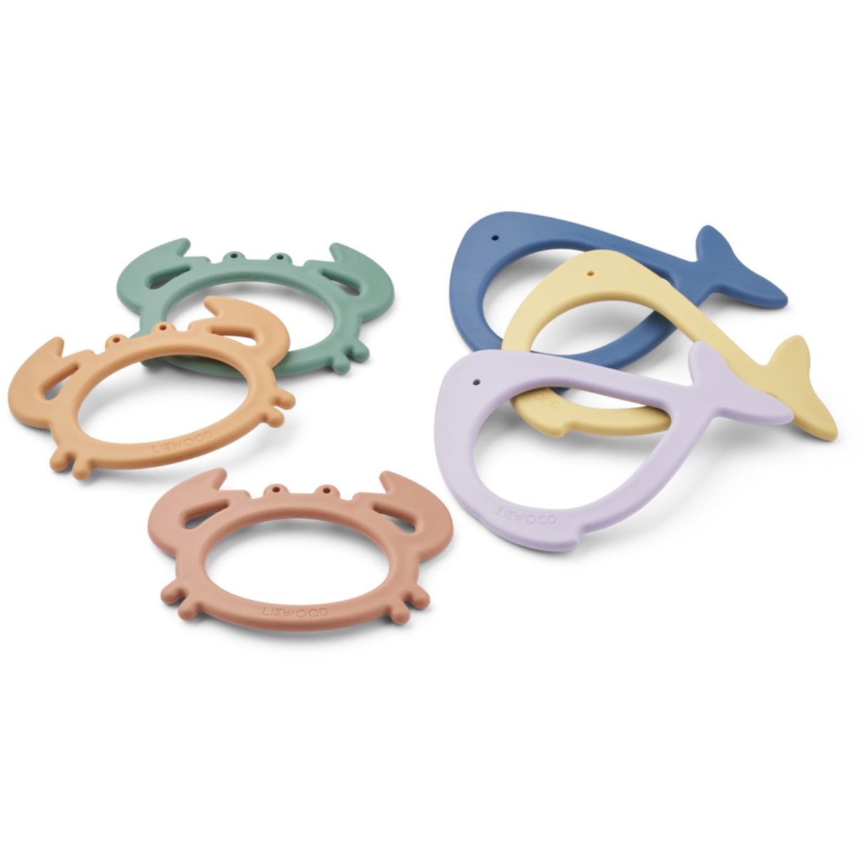 LIEWOOD Peppermint Multi Mix Calisto Sea Creature Diving Legetøj 6-Pak