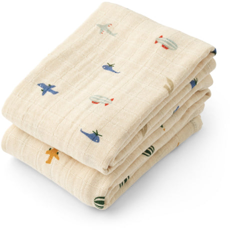 LIEWOOD Aviator / Ecru Lewis Stofbleer 2-Pak