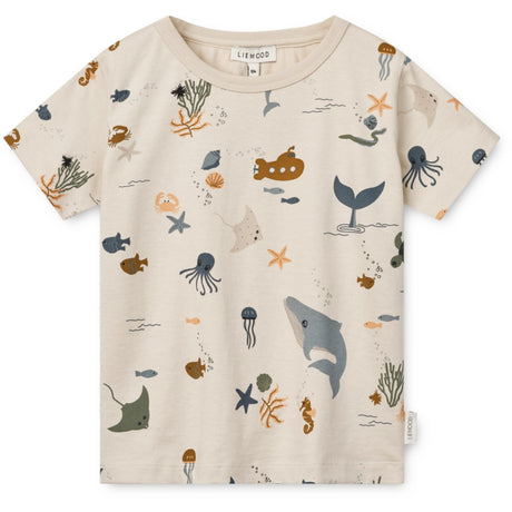 LIEWOOD Sea Creature / Sandy Apia Printed Shortsleeve T-shirt