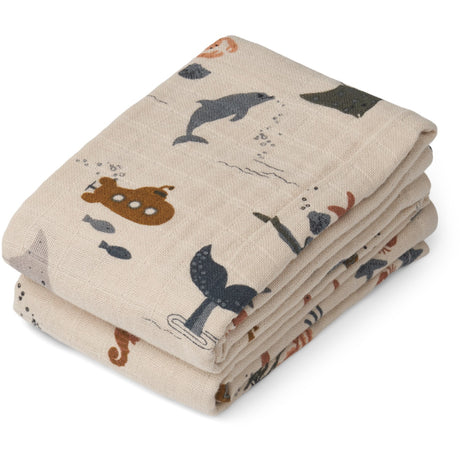 LIEWOOD Sea Creature / Sandy Lewis Stofbleer 2-Pak