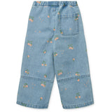 LIEWOOD Peach / Lys Blue Denim Cesar Printed Denim Bukser
