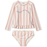LIEWOOD Y/D Stripe Sorbet Rose / Creme De La Creme Dagny Badetøjssæt
