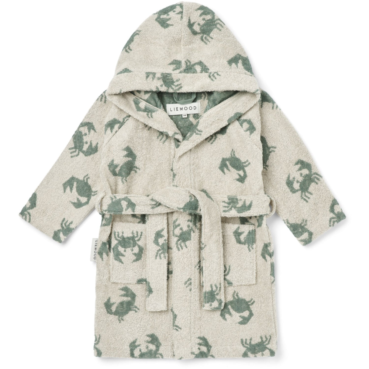 LIEWOOD Crab / Sandy Lilana Yarn Dyed Badekåbe