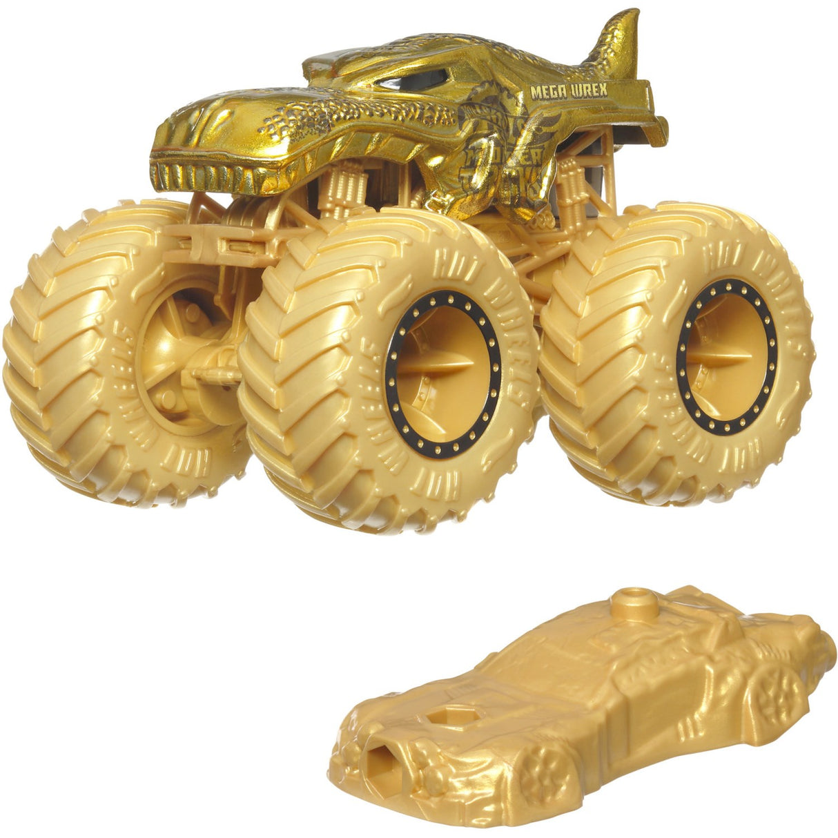 Hot Wheels HW Monster Trucks Golden Mega Wrex Promo Truck! IKKE AKTIVERES