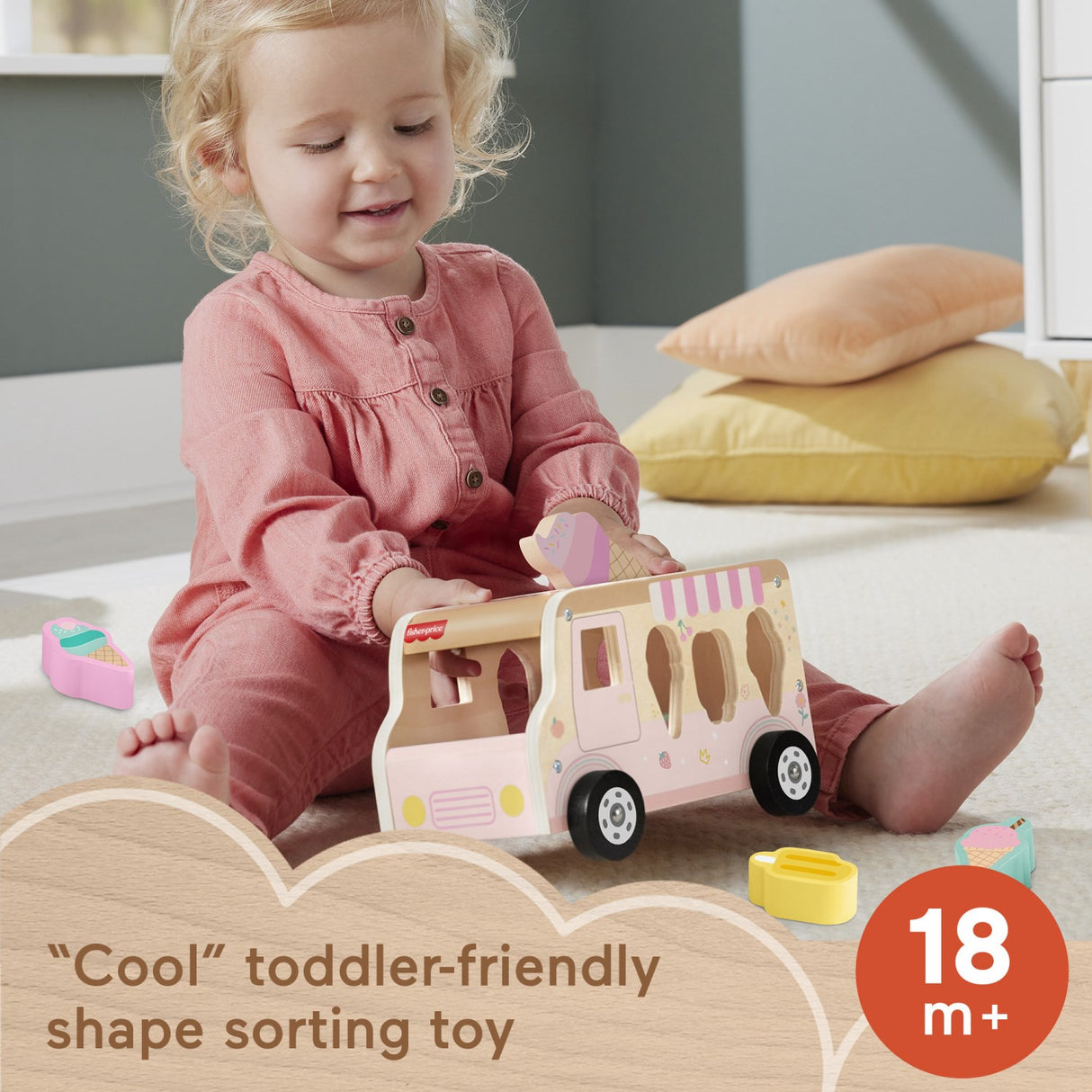 Fisher-Price® Wood Ice Cream Puttekasse