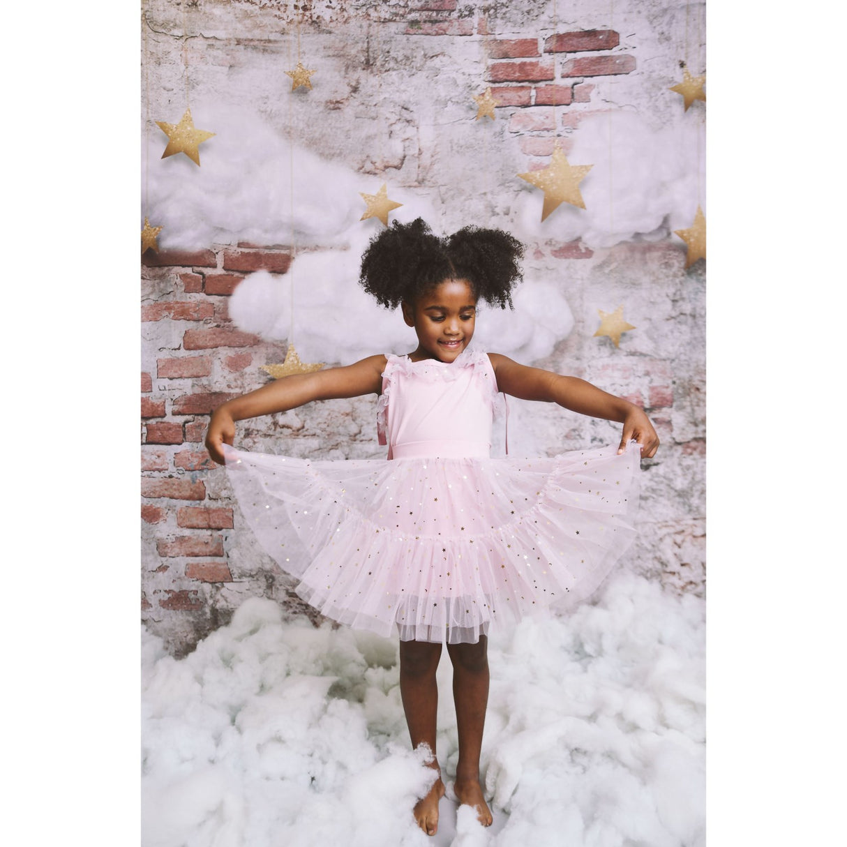 Dolly by Le Petit Tom Stars & Moon Tulle Tutu Nederdel Dusty Violet