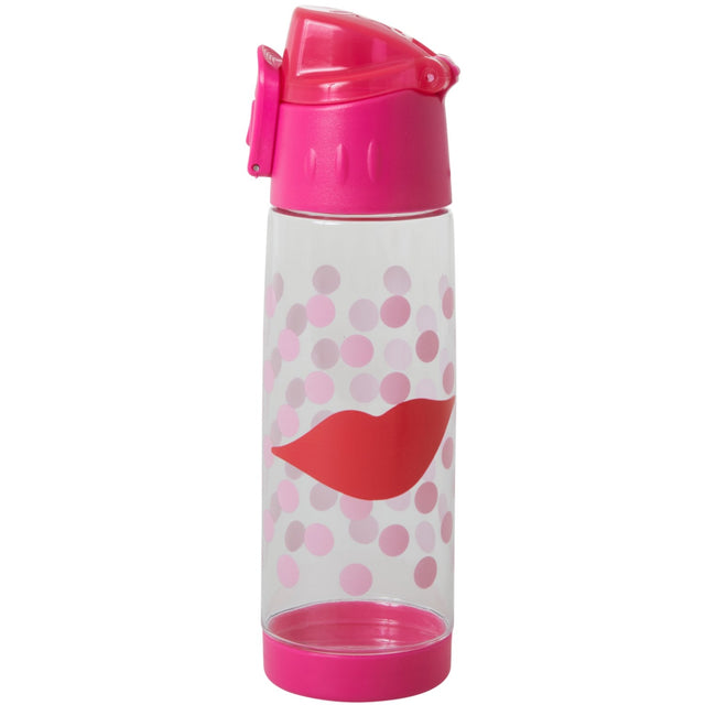 Rice Plastic Kids Drinking Bottle with Kiss Print - 500 ml