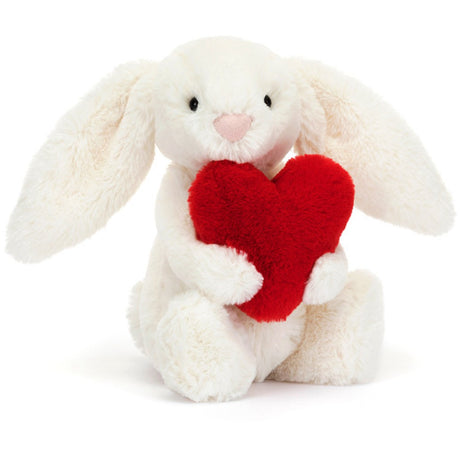 Jellycat Bashful Kanin Med hjerte lille 18 cm