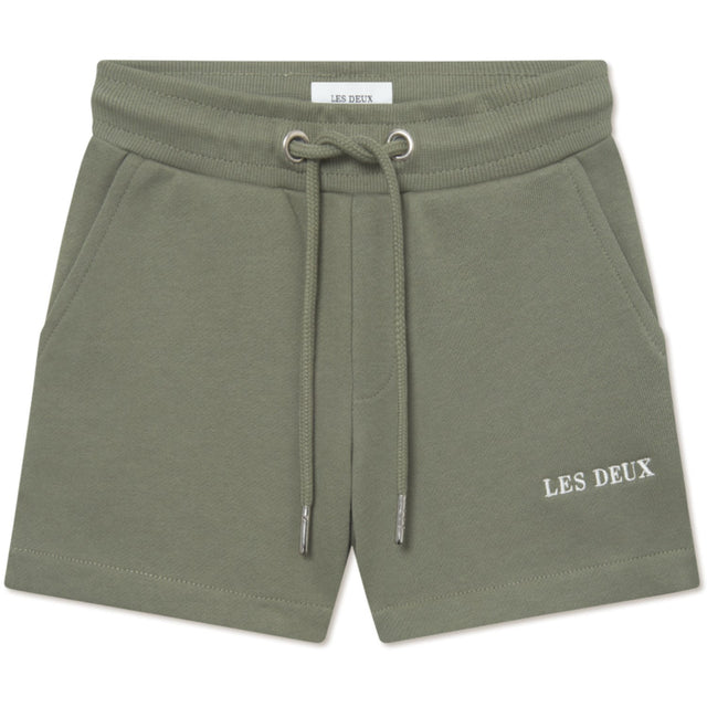 Les Deux Kids Lichen Green Dexter Sweatshorts