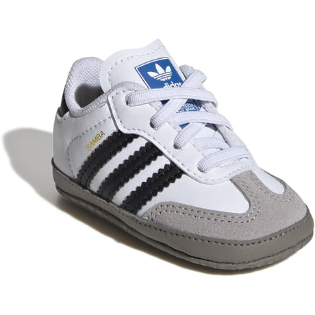 adidas Originals Ftwr White/Core Black/Clear Granite Samba Crib Sneakers