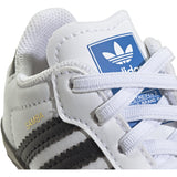 adidas Originals Ftwr White/Core Black/Clear Granite Samba Crib Sneakers