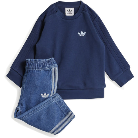 adidas Originals Medium Blue Denim/Night Indigo Denim Crew Sæt