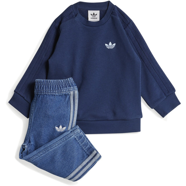 adidas Originals Medium Blue Denim/Night Indigo Denim Crew Sæt