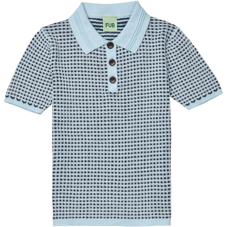 FUB Light blue/dark navy Polo T-shirt
