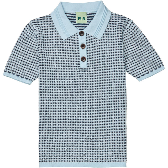 FUB Light blue/dark navy Polo T-shirt