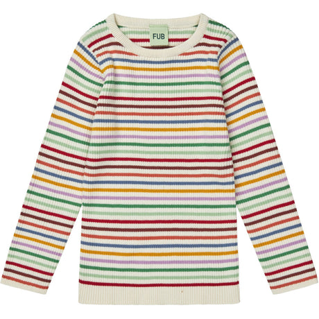 FUB multi stripe Striped Rib Bluse