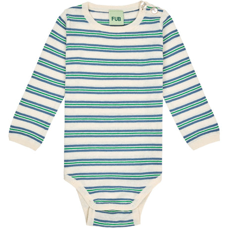 FUB ecru/washed indigo Baby LS Body