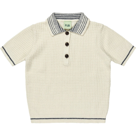 FUB ecru Structure Polo