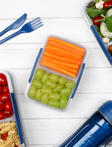 Sistema To-Go Small Split Madkasse 350 ml Ocean Blue