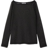 Name It Black Dot Silje Slim Bluse